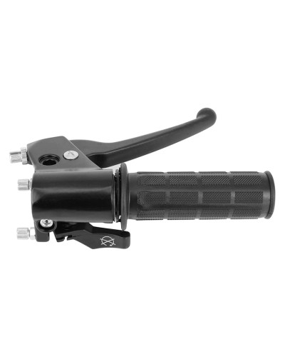 Poignée de gaz noire avec levier de frein et décompresseur pour Motobécane MBK 41 51 88