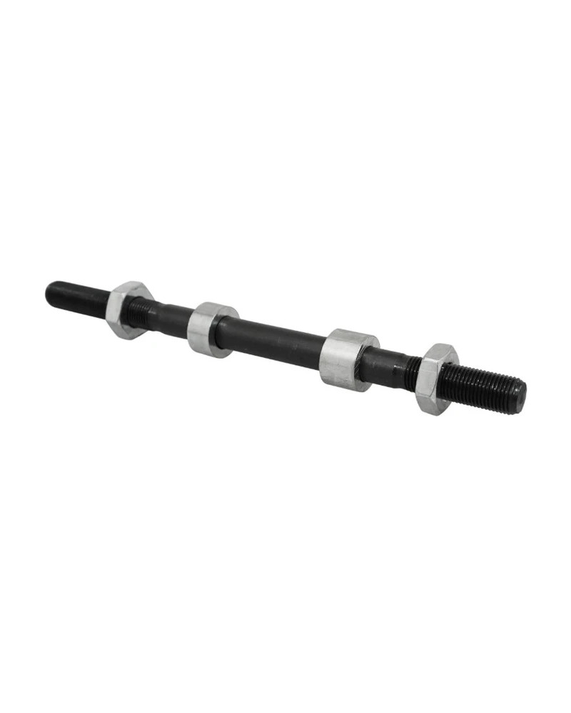 Axe de roue Motobécane AV88 diamètre 10 x 100 x 168 mm pour flasque 100 mm