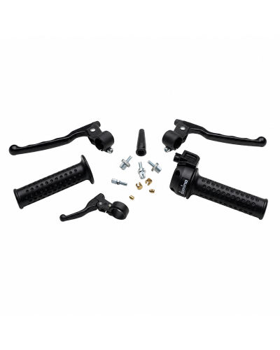 Kit leviers compacts Domino décompresseur starter Peugeot 103 MBK 51 guidon 22 mm