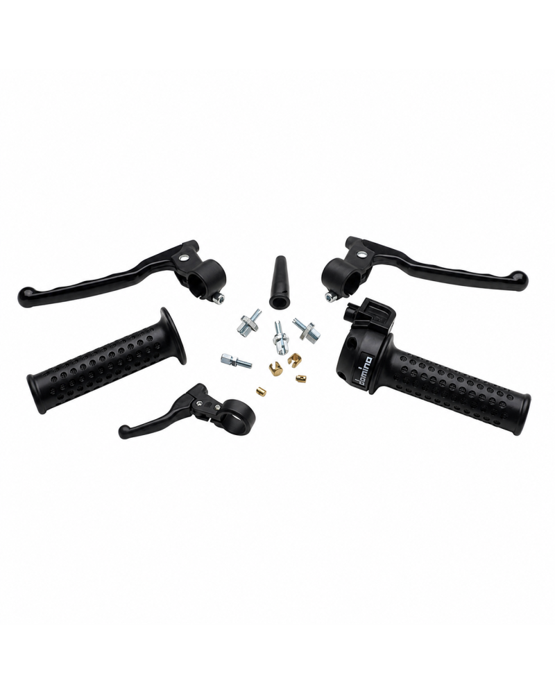 Kit leviers compacts Domino décompresseur starter Peugeot 103 MBK 51 guidon 22 mm