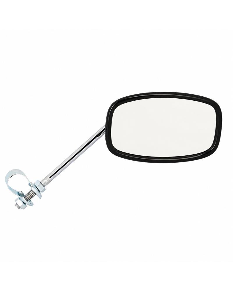Rétroviseur vintage rectangle chromé réversible 22,2 mm