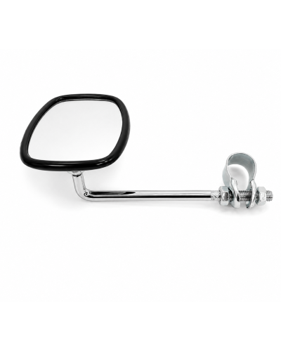 Rétroviseur vintage rectangle chromé réversible 22,2 mm