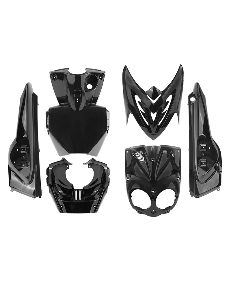 Kit carénages noir brillant 6 pièces MBK Stunt Yamaha Slider 2004 2012