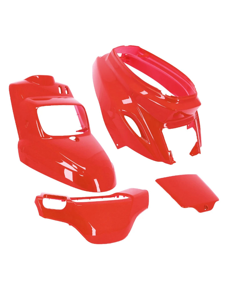 Kit carénages MBK Booster Yamaha BW’S 2004 et après rouge Ducati 4 pièces