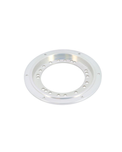 Porte-couronne Doppler Open Peugeot 103 Leleu 5 bâtons et jantes à rayons alu CNC argent