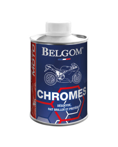 Belgom Chromes 250 ml polish rénovateur protecteur pour surfaces chromées