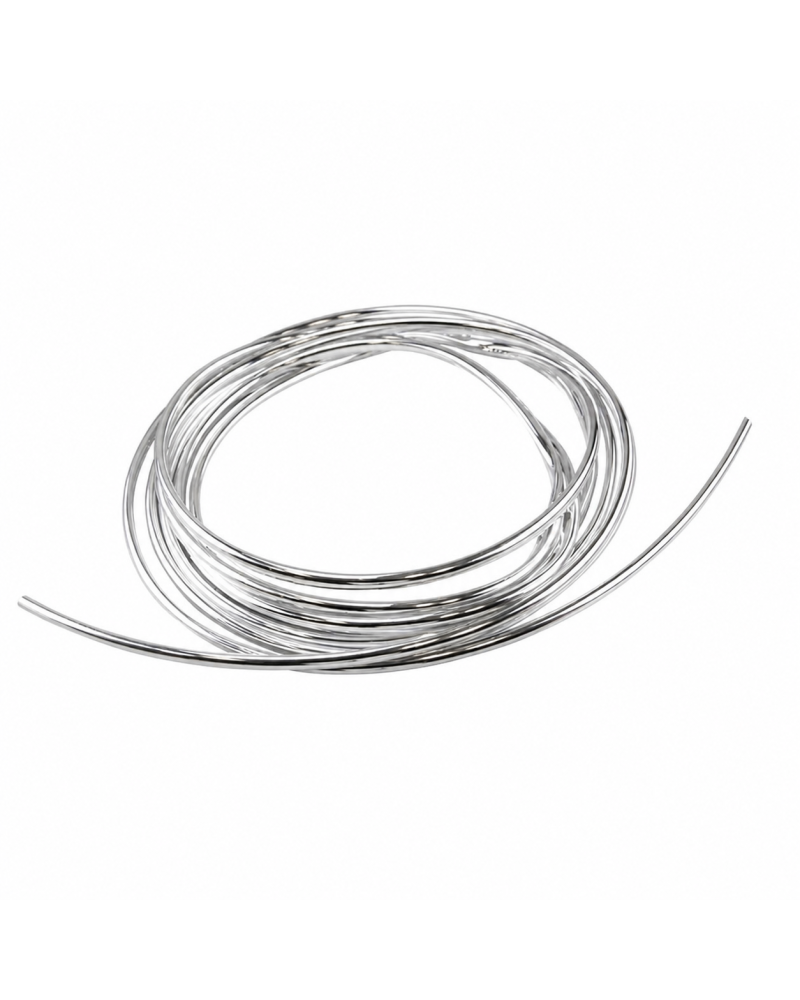 Jonc plastique chromé réservoir cyclo hauteur 7,7 mm vendu au mètre