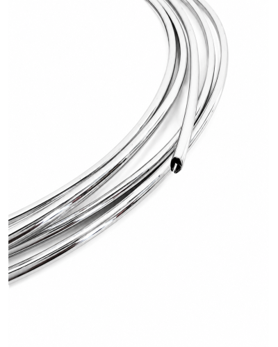 Jonc plastique chromé réservoir cyclo hauteur 7,7 mm vendu au mètre
