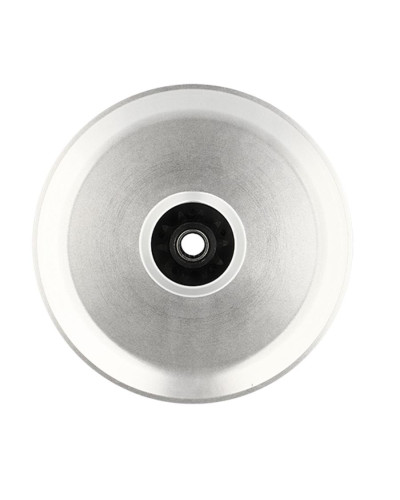 Poulie Doppler Open MBK 51 10 dents aluminium CNC argent
