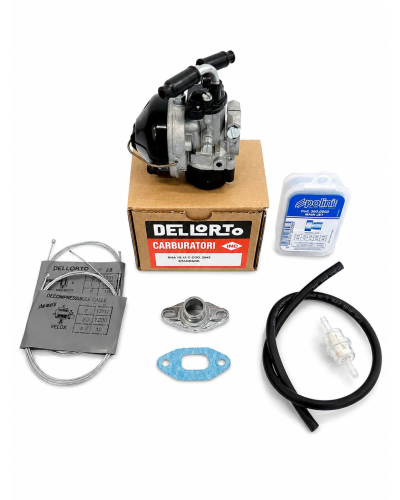 Pack carburateur Dellorto SHA 15 pipe 15 mm Motobécane moteur AV7