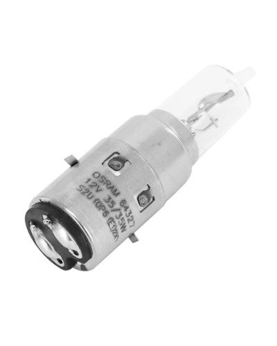 Ampoule halogène Osram S2 12V 35/35W BA20d blanche pour projecteur