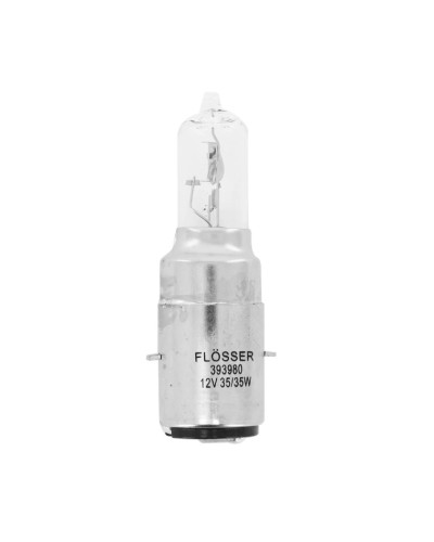 Ampoule halogène Osram S2 12V 35/35W BA20d blanche pour projecteur