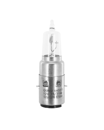 Ampoule halogène Osram S2 12V 35/35W BA20d blanche pour projecteur