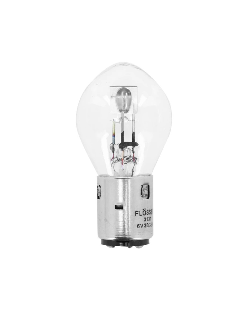 Ampoule standard Flosser S2 6V 35/35W BA20d blanche pour projecteur