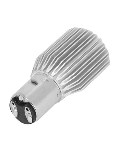 Ampoule LED 12V 10W BA20d SMD 2400 lumens avec radiateur pour code phare