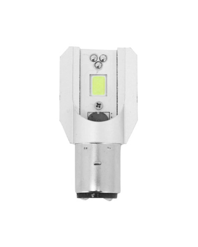 Ampoule LED 12V 10W BA20d SMD 2400 lumens avec radiateur pour code phare