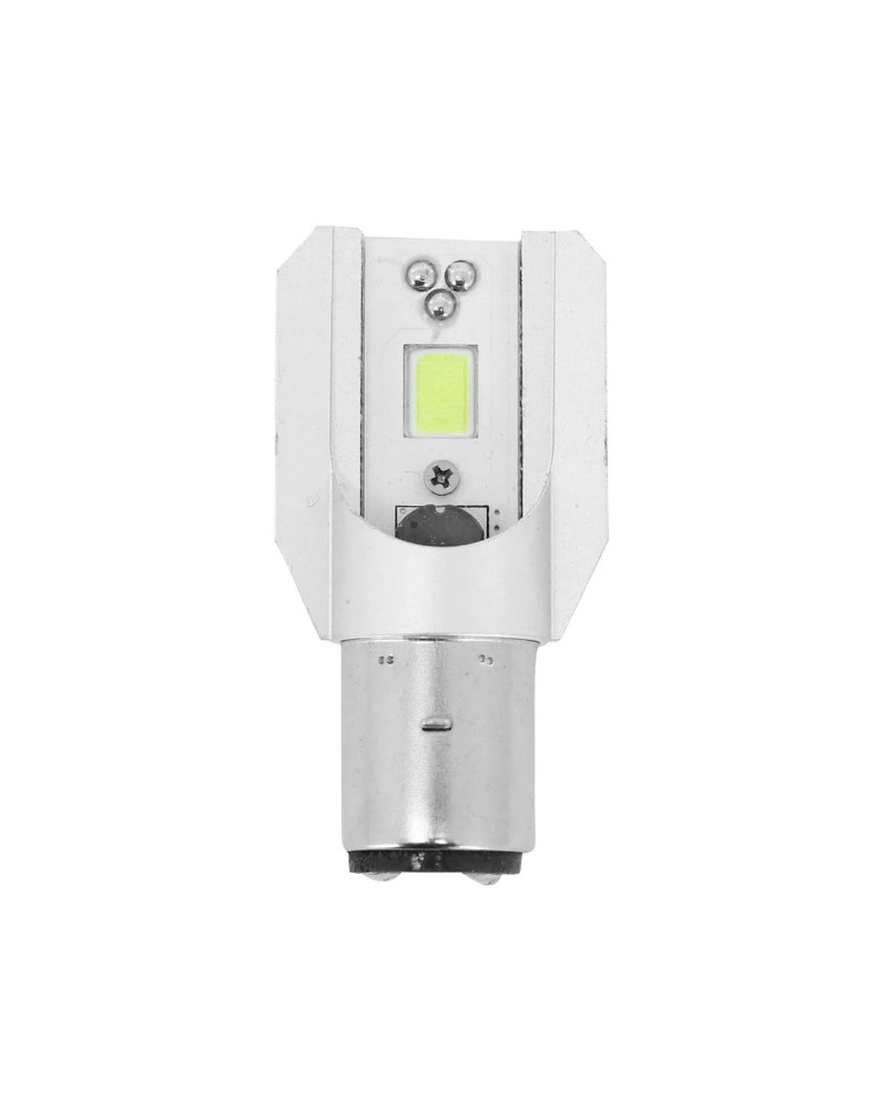Ampoule LED 12V 10W BA20d SMD 2400 lumens avec radiateur pour code phare