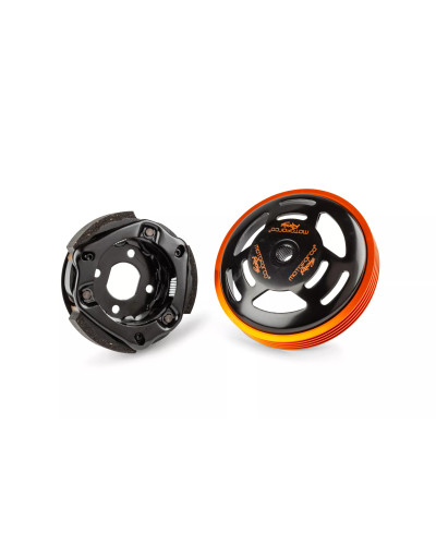 Pack embrayage et cloche Motoforce Racing 107 mm MBK Nitro Booster Yamaha Aerox CPI