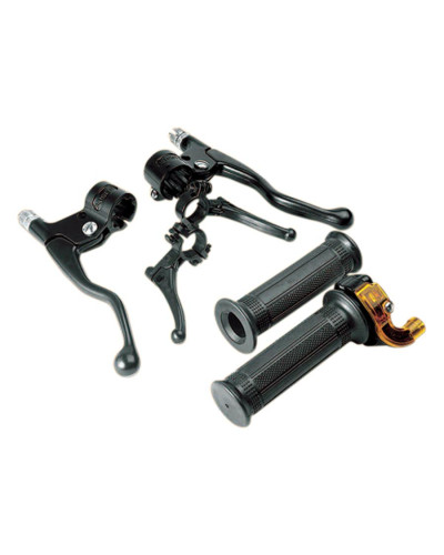 Kit poignées leviers Tun’R Mini Targa noir cyclo