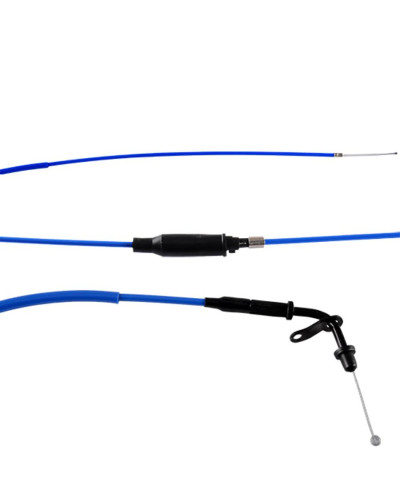 Câble de gaz complet Doppler Téflon bleu Booster BW’S 2004 à 2019