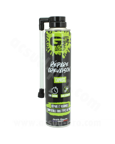 Bombe anti-crevaison réparation express GS27 Moto 300 ml