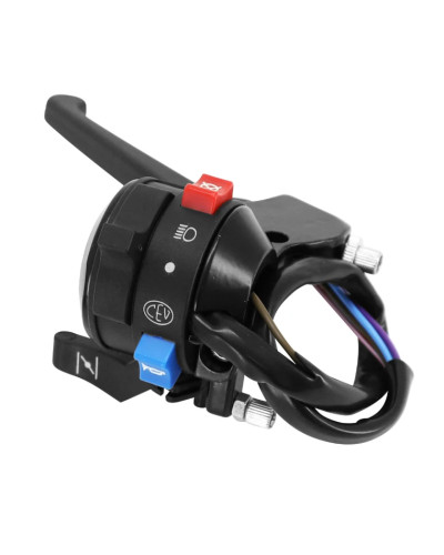 Paire de poignées de gaz et frein noires pour MBK 51