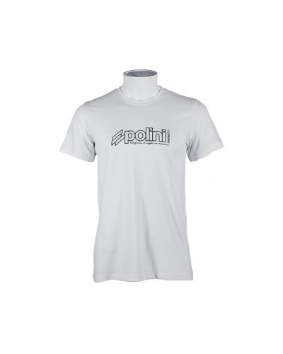 T-shirt blanc Polini taille L avec écriture bleue