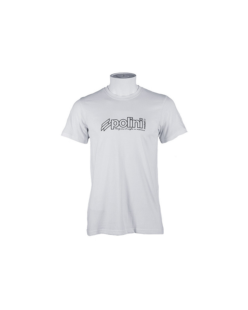 T-shirt blanc Polini taille L avec écriture bleue