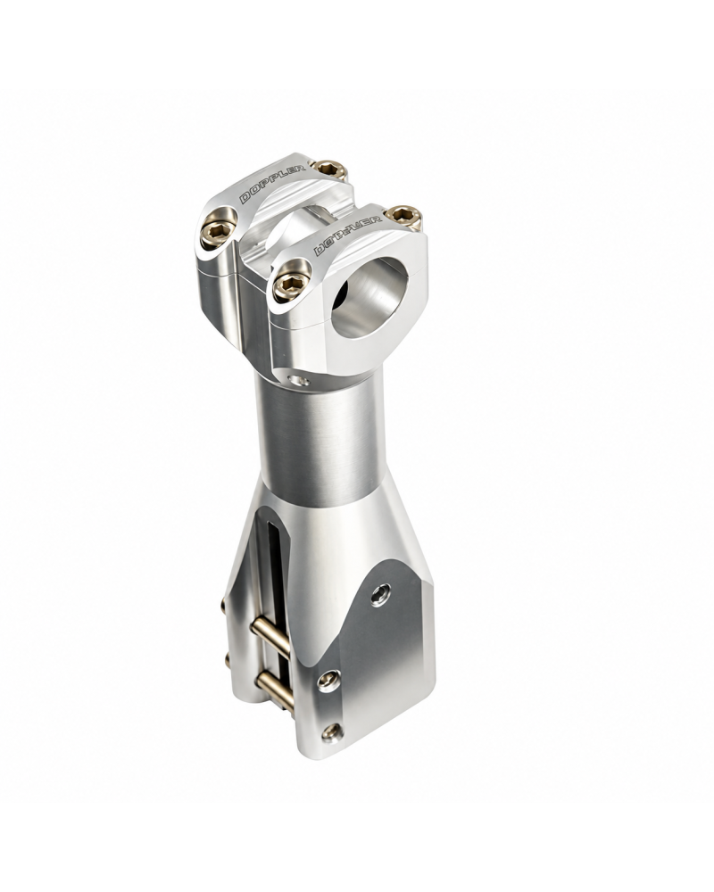 Potence Doppler argent Ø22 mm pour Booster BW’S Stunt Slider
