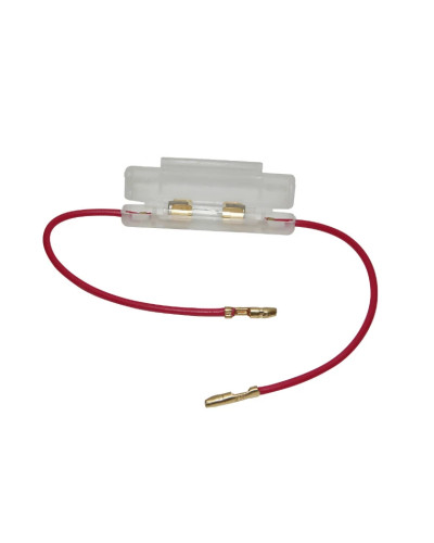 Porte-fusible rond avec fusible en verre 15A