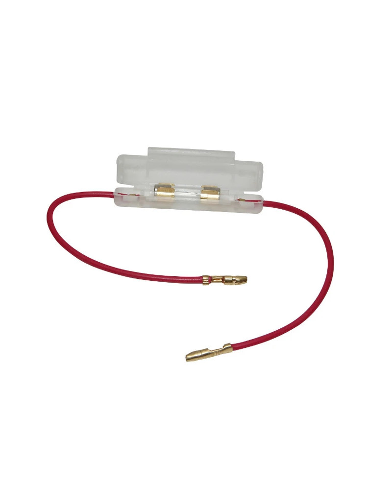 Porte-fusible rond avec fusible en verre 15A