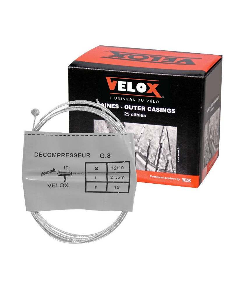 Câble de décompresseur Velox G8 MBK 51 Ciao 2,25 m boîte de 25