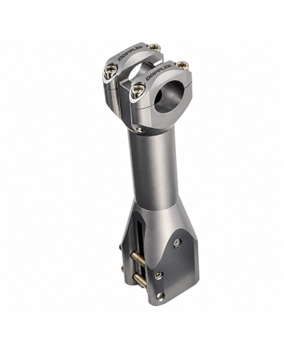 Potence scooter Doppler finition titane Ø22 Nitro Aerox Mach-G Jog R Ovetto Neo’s