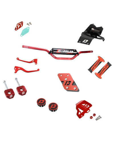 Pack customisation Doppler rouge pour Derbi