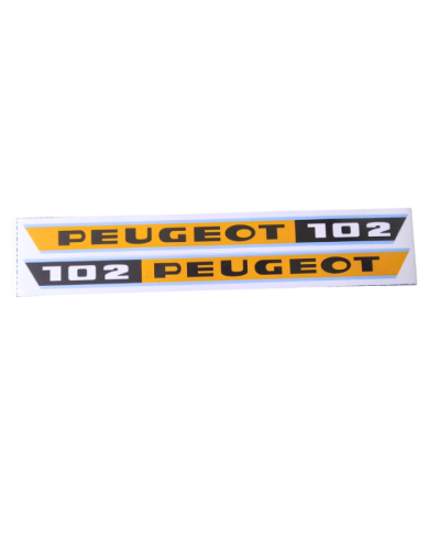 Paire d’autocollants de poutre pour Peugeot 102