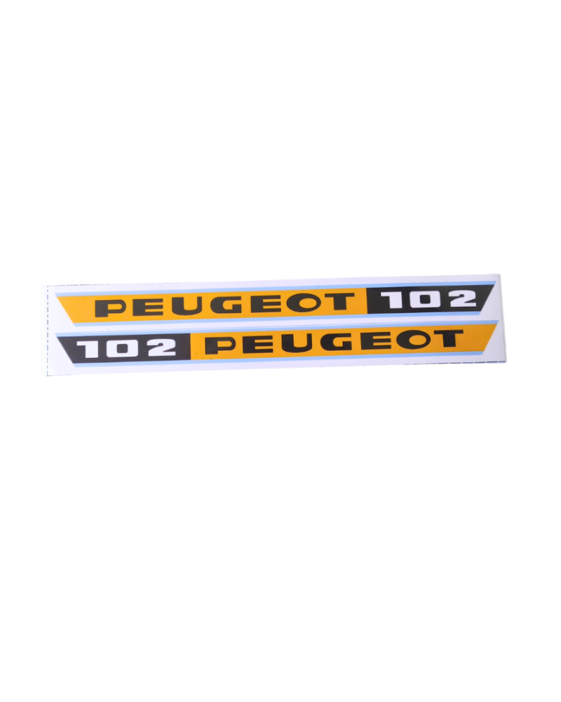 Paire d’autocollants de poutre pour Peugeot 102