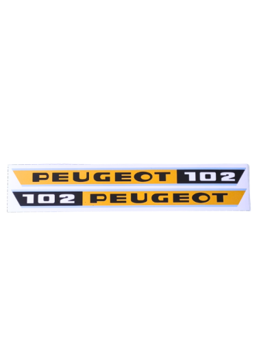 Paire d’autocollants de poutre pour Peugeot 102