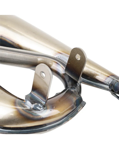 Pot échappement P2R Serpentin verni MBK 51 Motobécane AV10 fixation à vis