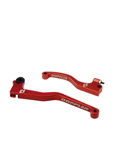 Paire de leviers Doppler CNC rouge Derbi Senda DRD Pro à partir de 2011
