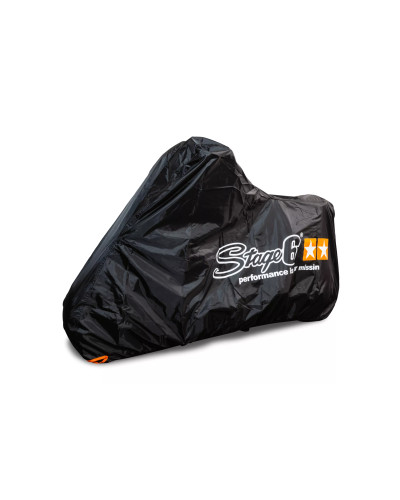Housse Stage6 Race scooter moto 50 mobylette gris foncé orange