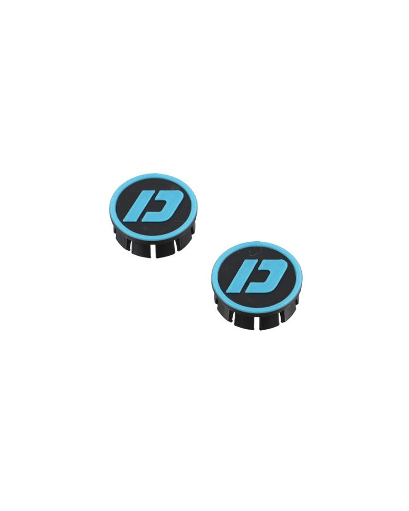 Bouchons de cadre Doppler noir turquoise Derbi Senda Aprilia Gilera