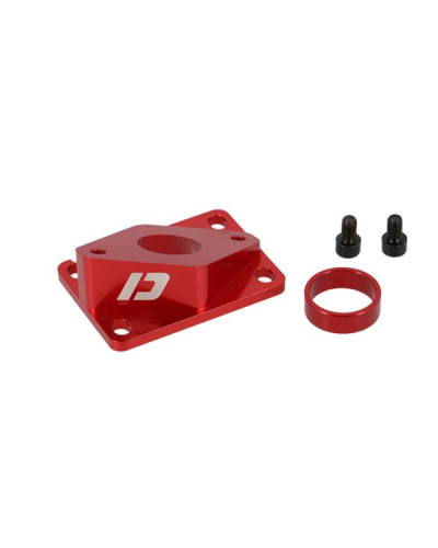 Pipe d’admission Doppler Vortex rouge Derbi pour carburateur PWK avec réducteur 24 mm