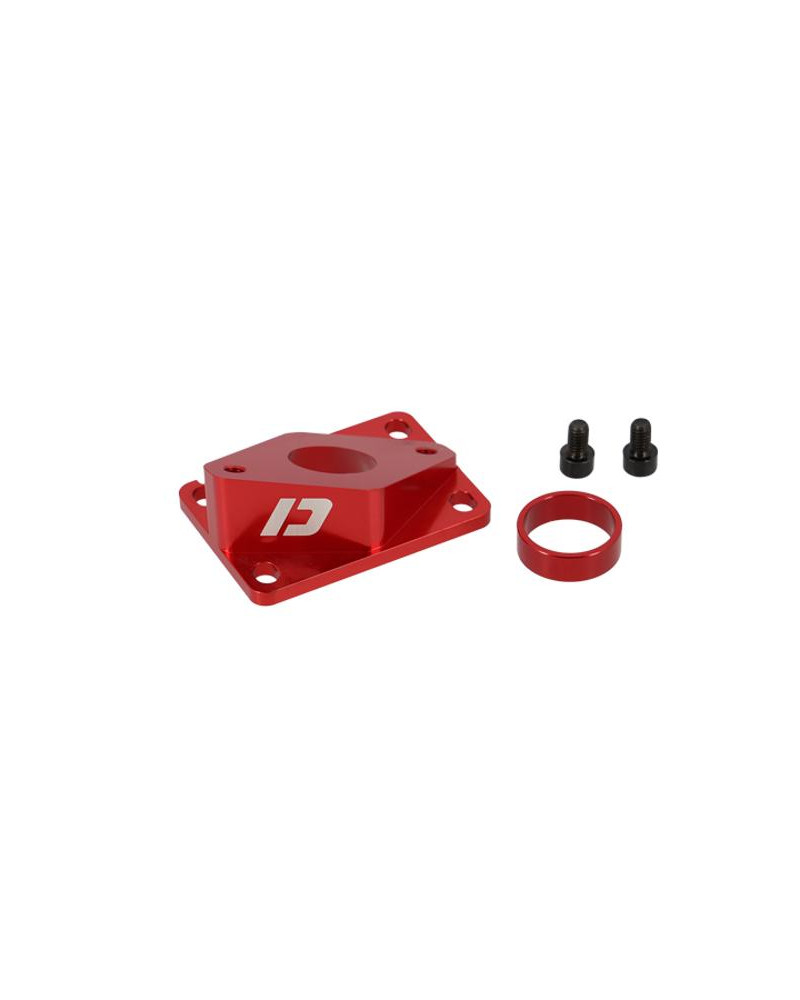 Pipe d’admission Doppler Vortex rouge Derbi pour carburateur PWK avec réducteur 24 mm