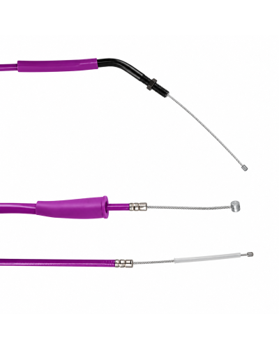 Câble de gaz Doppler Téflon violet Derbi Senda Gilera SMT RCR Euro 3 Euro 4