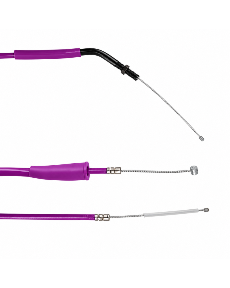 Câble de gaz Doppler Téflon violet Derbi Senda Gilera SMT RCR Euro 3 Euro 4