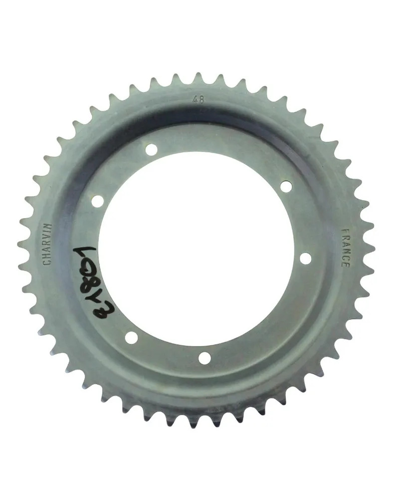 Couronne Motobécane AV88 48 dents alésage 110 mm 6 trous