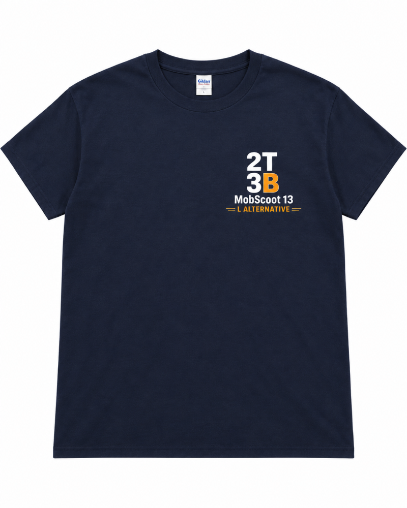 T-shirt 2T3B MobScoot 13 bleu marine taille S