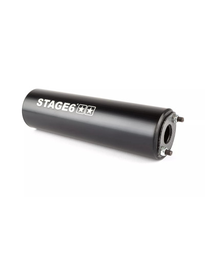 Pot d’échappement Stage6 Streetrace noir AM6 Derbi Euro passage bas