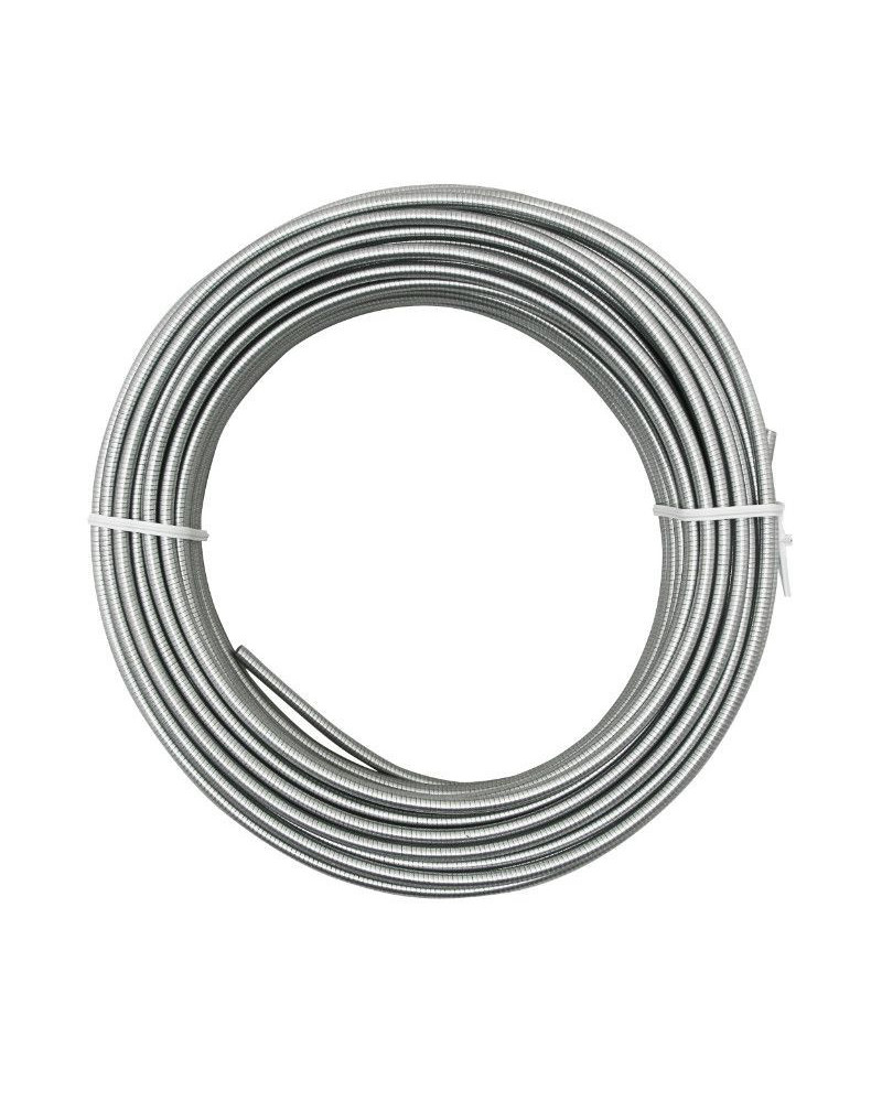 Gaine Replay diamètre 5 mm fil plat argent chrome 1 m