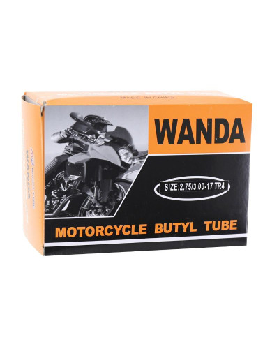 Chambre à air 17 pouces 2.75 à 3.00-17 Wanda valve TR4